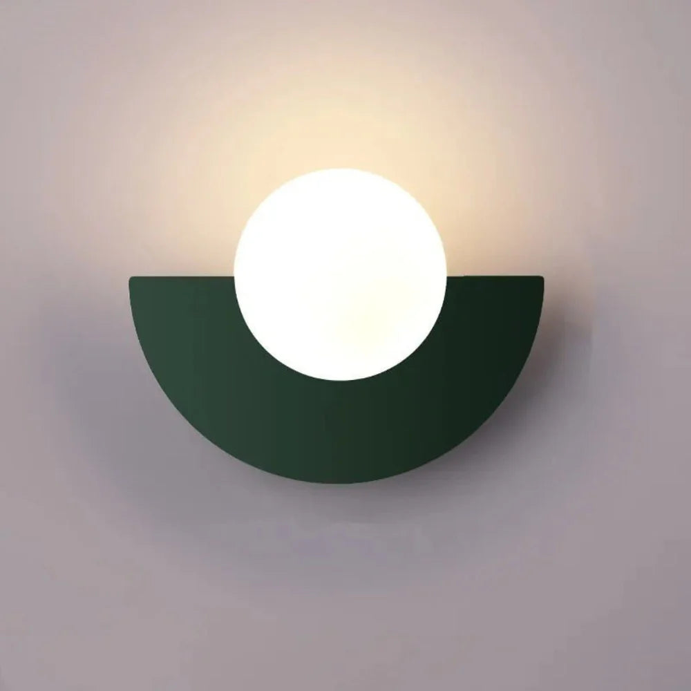 Nordic Semicircle Wall Lamp – Modern Minimalist Wall Light