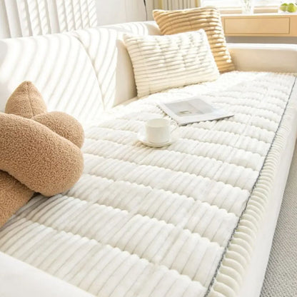 Sofa Slipcover Ultra Plush Bedding Style Couch Protector Stretch Cover