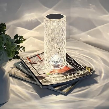 Sparkling Crystal Touch Rechargeable LED Table Lamp