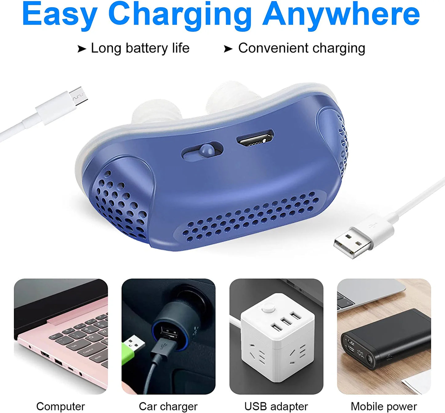 Micro CPAP Travel Machine For Sleep Breathing Support And Anti Snoring