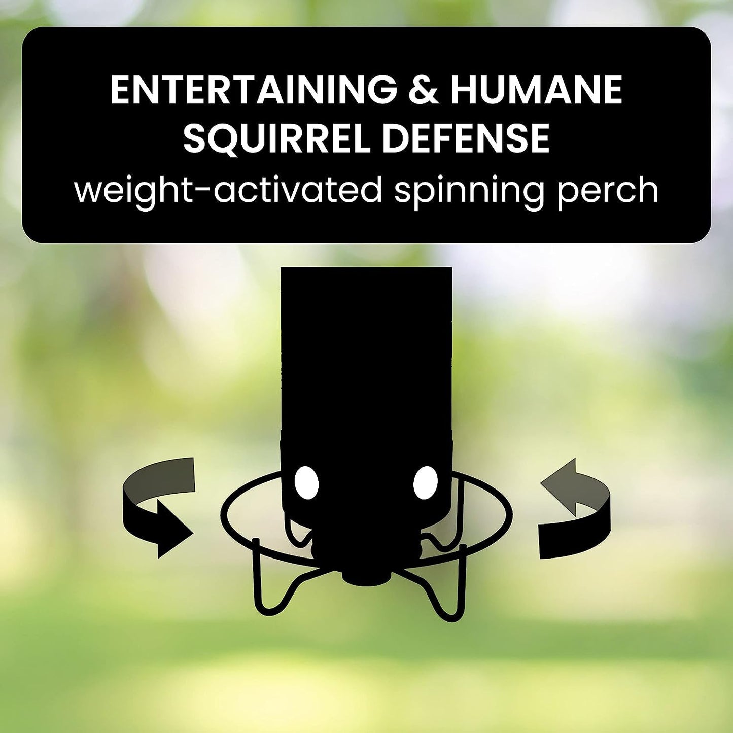 Bird Feeder With Squirrel-Proof Mechanism To Prevent Seed Theft
