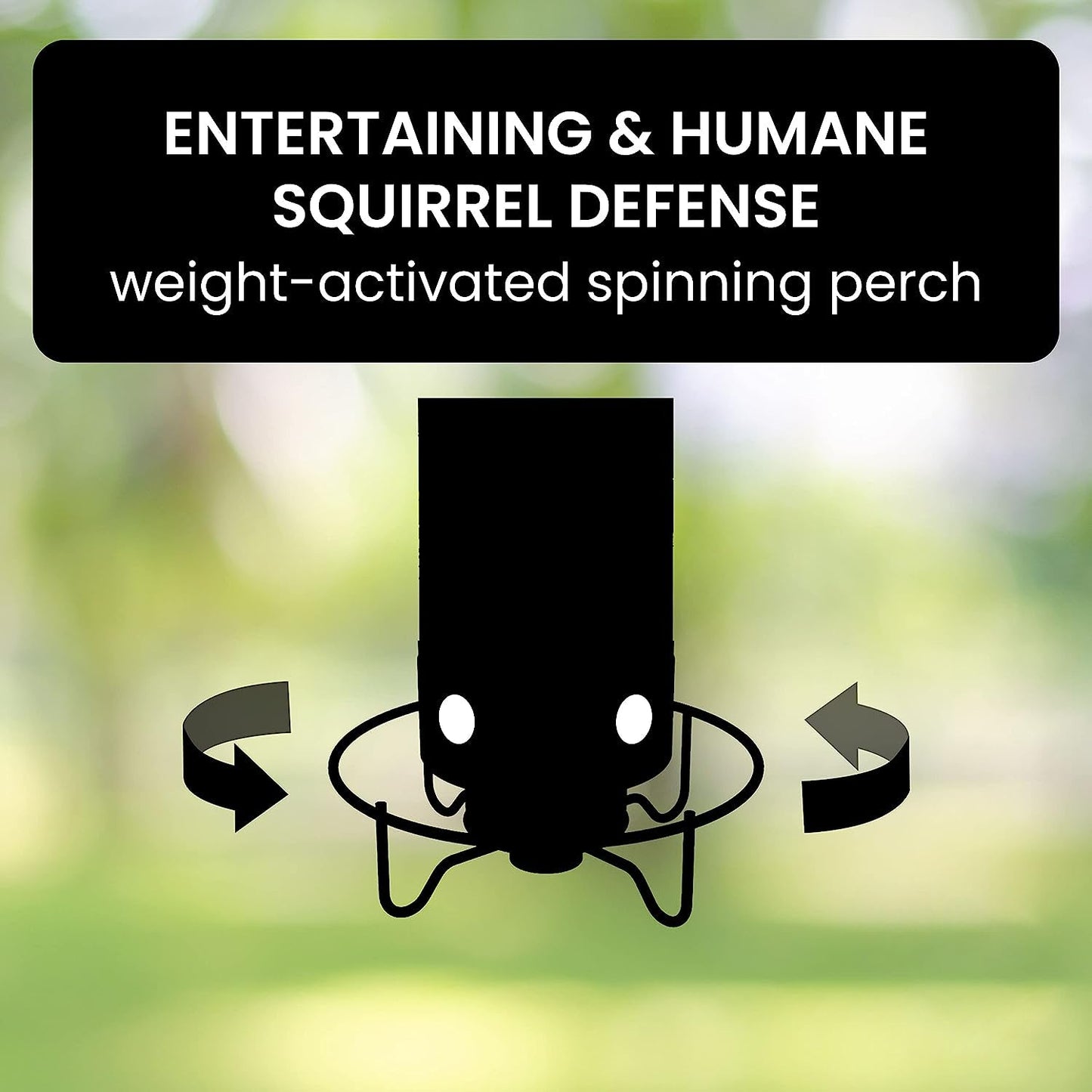 Bird Feeder With Squirrel-Proof Mechanism To Prevent Seed Theft