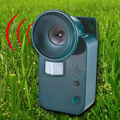 Outdoor Ultrasonic Animal Repeller 5000 Sq Ft Cordless 9V DC Safely Repels