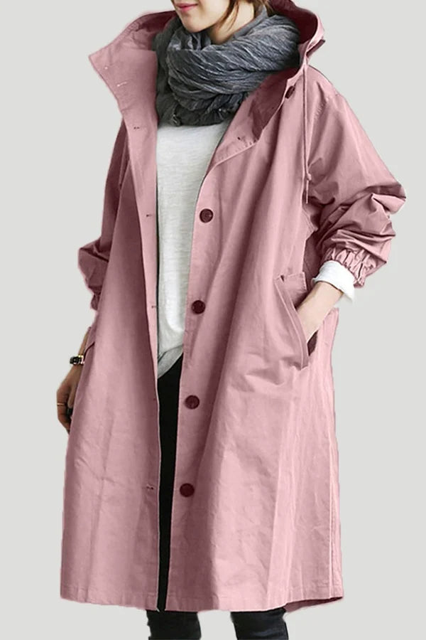 Women's Lightweight Long Hooded Coat