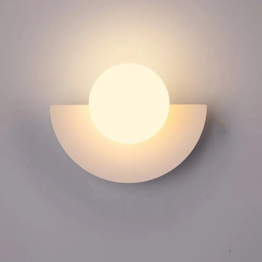 Nordic Semicircle Wall Lamp – Modern Minimalist Wall Light
