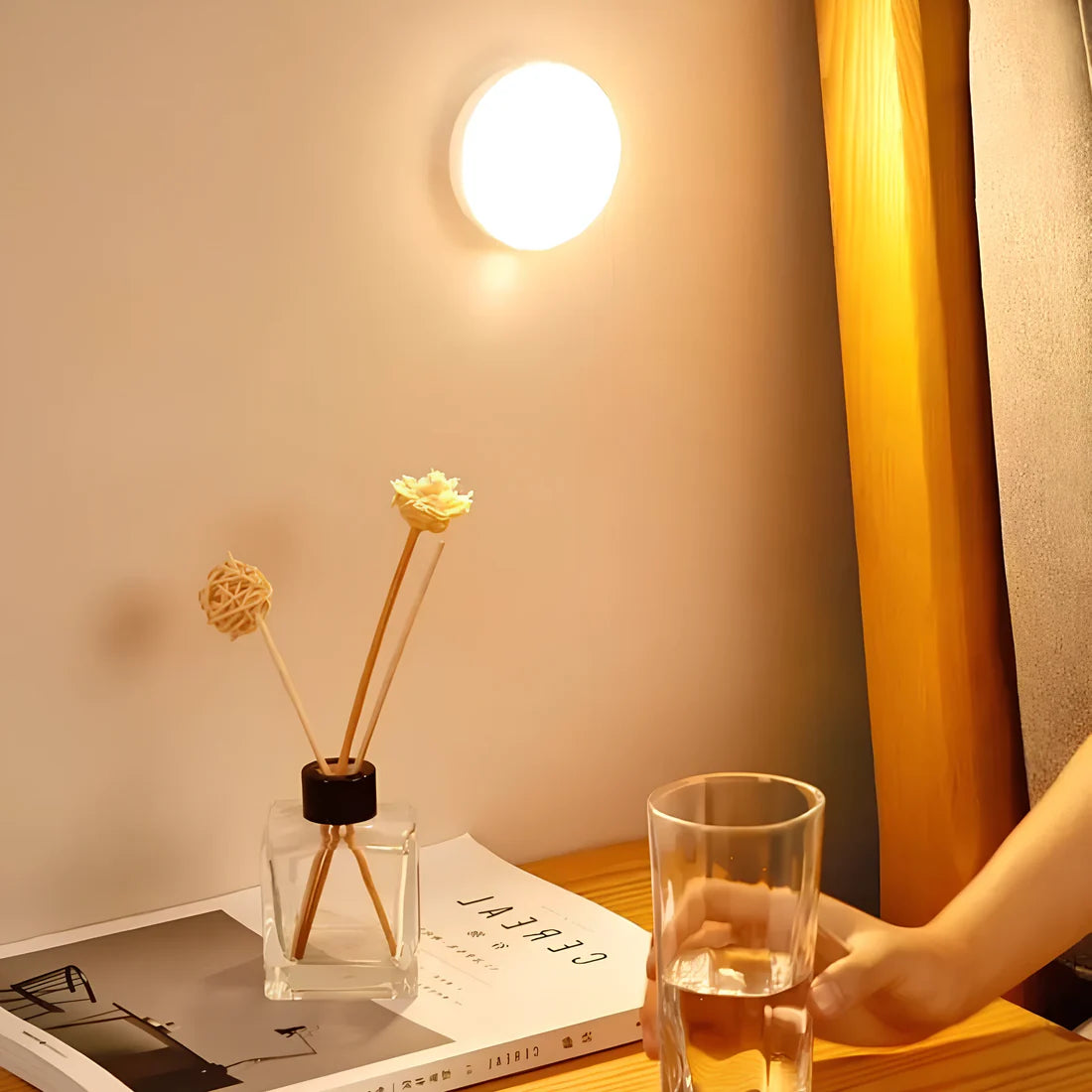 Rechargeable LED Motion Sensor Puck Light