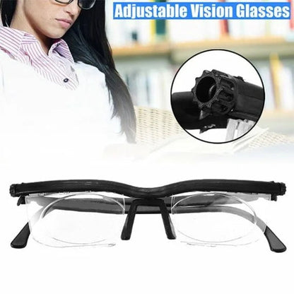 Adjustable Focus Glasses For Near And Far Sight With Tunable Lenses