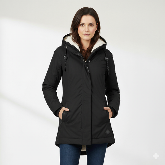 Manteau d'Hiver Long Imperméable pour Femmes I Nordea