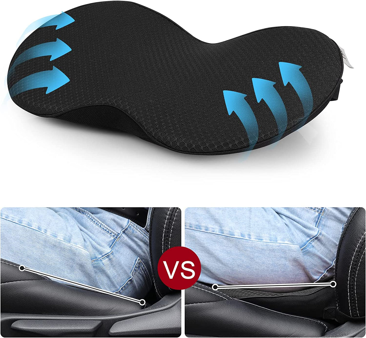 Car Seat Cushion for Shorter Drivers to Boost Height and Comfort