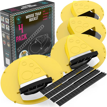 Bucket Lid Mouse Traps 4-Pack For 5-Gallon Buckets