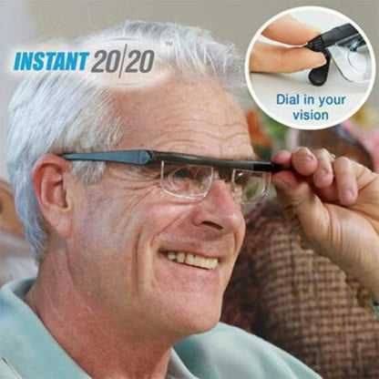 Adjustable Focus Glasses For Near And Far Sight With Tunable Lenses