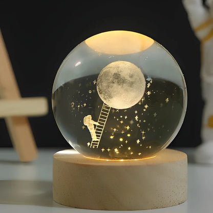 Luminous 3D Crystal Ball Night Light