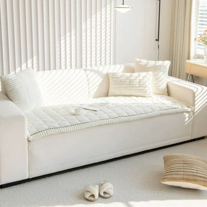 Sofa Slipcover Ultra Plush Bedding Style Couch Protector Stretch Cover