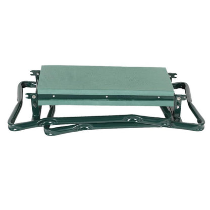 Garden Kneeler And Seat With Ergonomic Foam, Foldable, Tool Pouches, Green