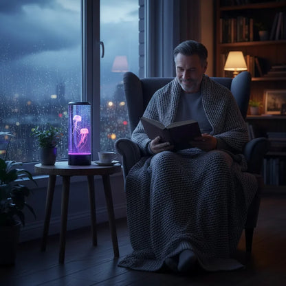 LED Jellyfish Lamp – Calming Design & Stress Relief Lighting