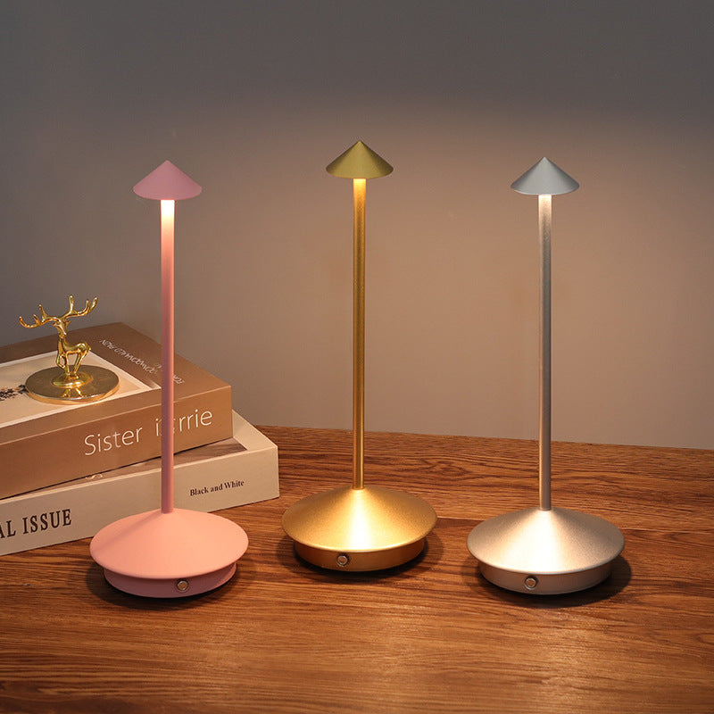 LED Table Lamp Wireless Rechargeable With Elegant Minimalist Design