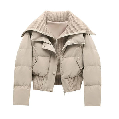 Women's Short Waterproof Winter Puffer Jacket
