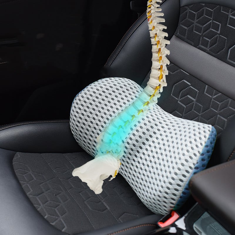 Lumbar Support Cushion Ergonomic Memory Foam Back Comfort For Office Chairs