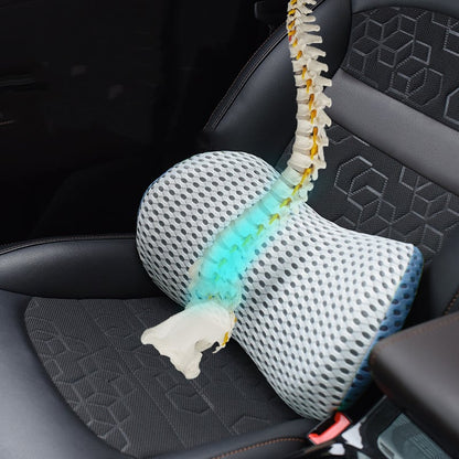 Lumbar Support Cushion Ergonomic Memory Foam Back Comfort For Office Chairs
