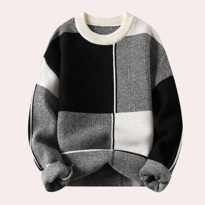 Men's Chunky Knit Jumper - Streetwear Style