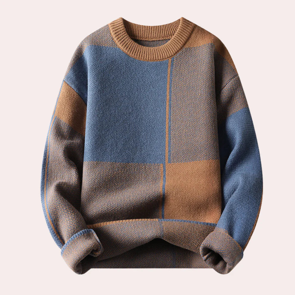 Men's Chunky Knit Jumper - Streetwear Style