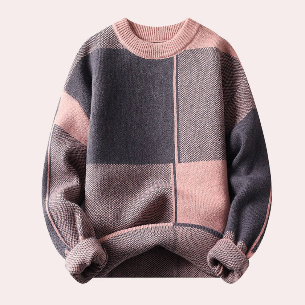 Men's Chunky Knit Jumper - Streetwear Style