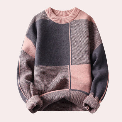 Men's Chunky Knit Jumper - Streetwear Style