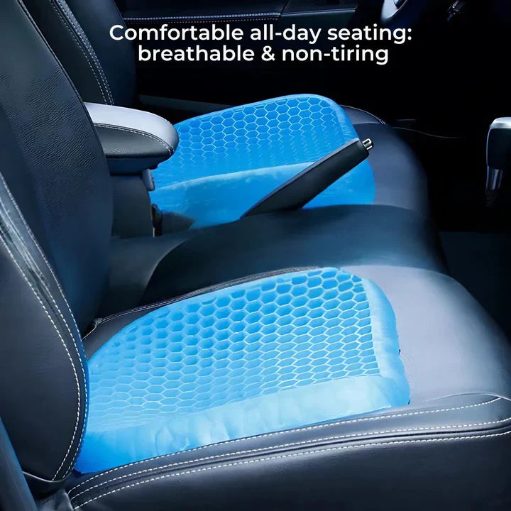 Gel Seat Cushion For Pressure Relief, Tailbone And Lower Back Support
