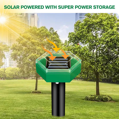 Mole Repellent Ultrasonic Ground Stakes 4-Pack For Lawns And Gardens