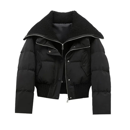 Women's Short Waterproof Winter Puffer Jacket