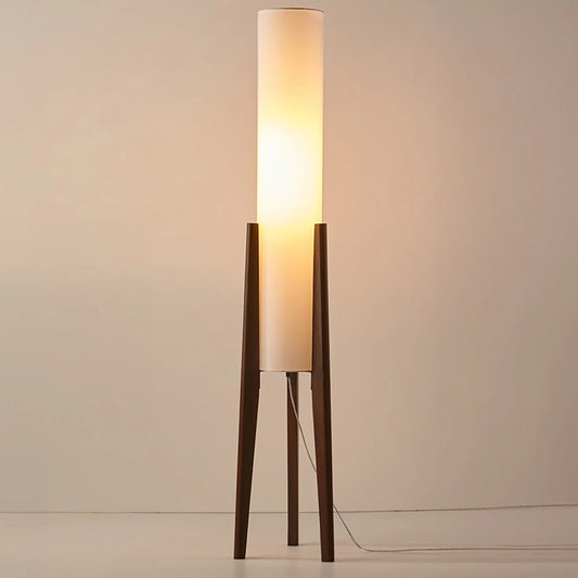 Floor Lamp Walnut Wood Scandinavian Style