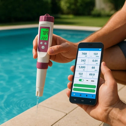 Digital Pool Tester pH And Chlorine Meter For Easy Water Analysis