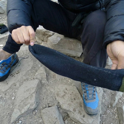 Waterproof Crew Socks with Submersible Membrane and Merino Blend Lining, Quick-Dry Shell