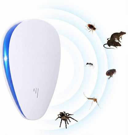 Ultrasonic Pest Repeller with Silent Operation and 1600 Sqft Coverage, Plug-In