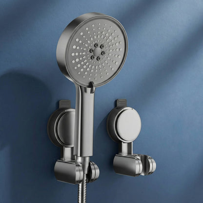 Shower Head Holder with Suction Mount and 360° Rotation for 0.7-0.9in Pipes