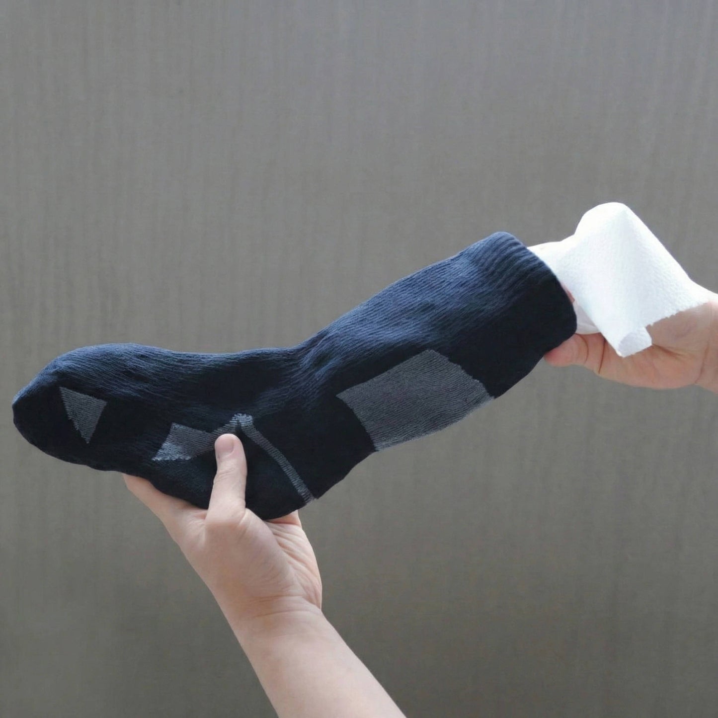 Waterproof Crew Socks with Submersible Membrane and Merino Blend Lining, Quick-Dry Shell