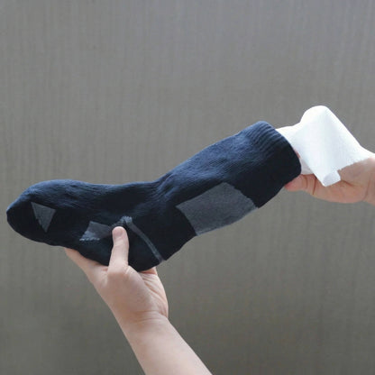 Waterproof Crew Socks with Submersible Membrane and Merino Blend Lining, Quick-Dry Shell