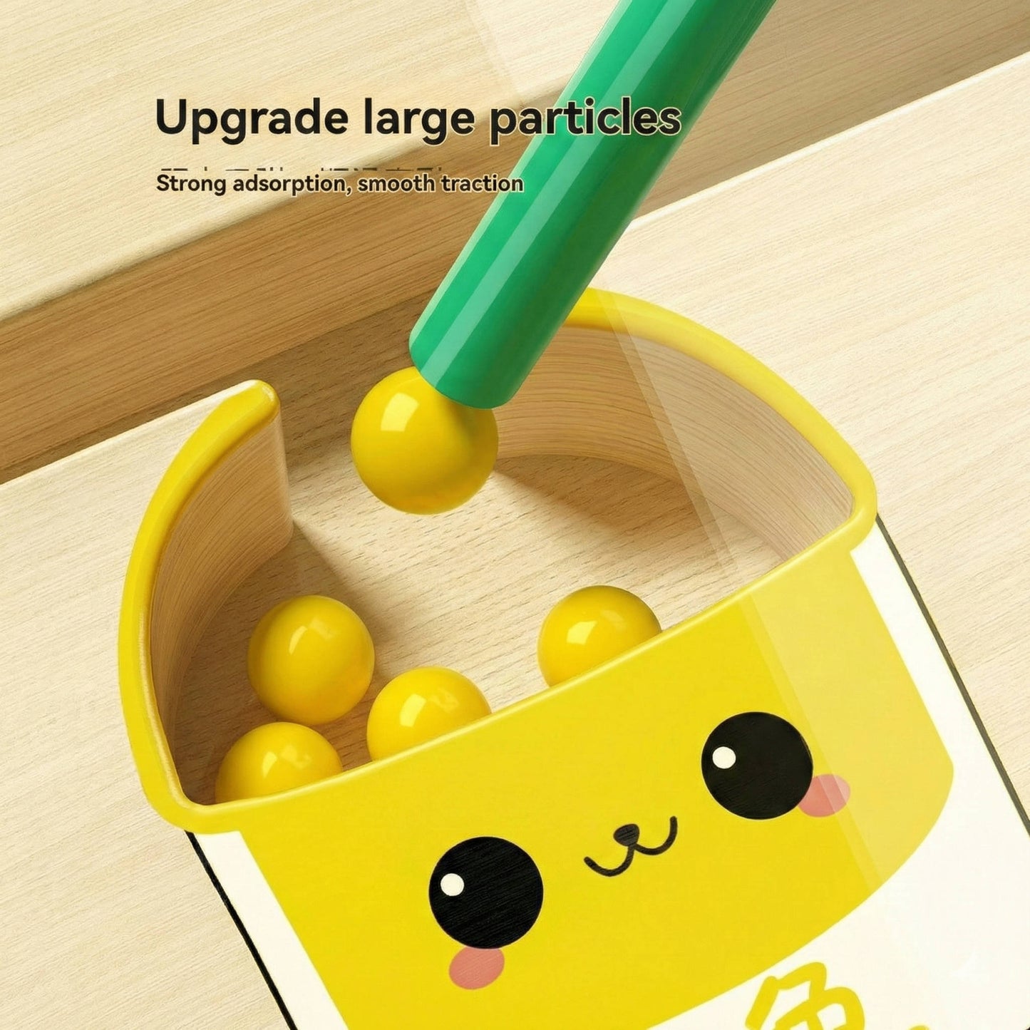 Magnetic Maze Toy with Magnetic Pen and Large Color Beads, Sealed Travel Board