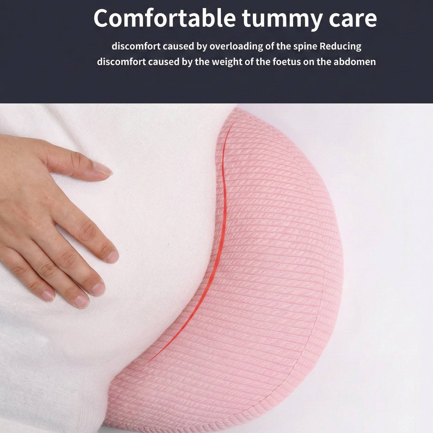 Pregnancy Pillow with Memory Foam Wedge and Bonus Knee Cushion, Removable Washable Cover
