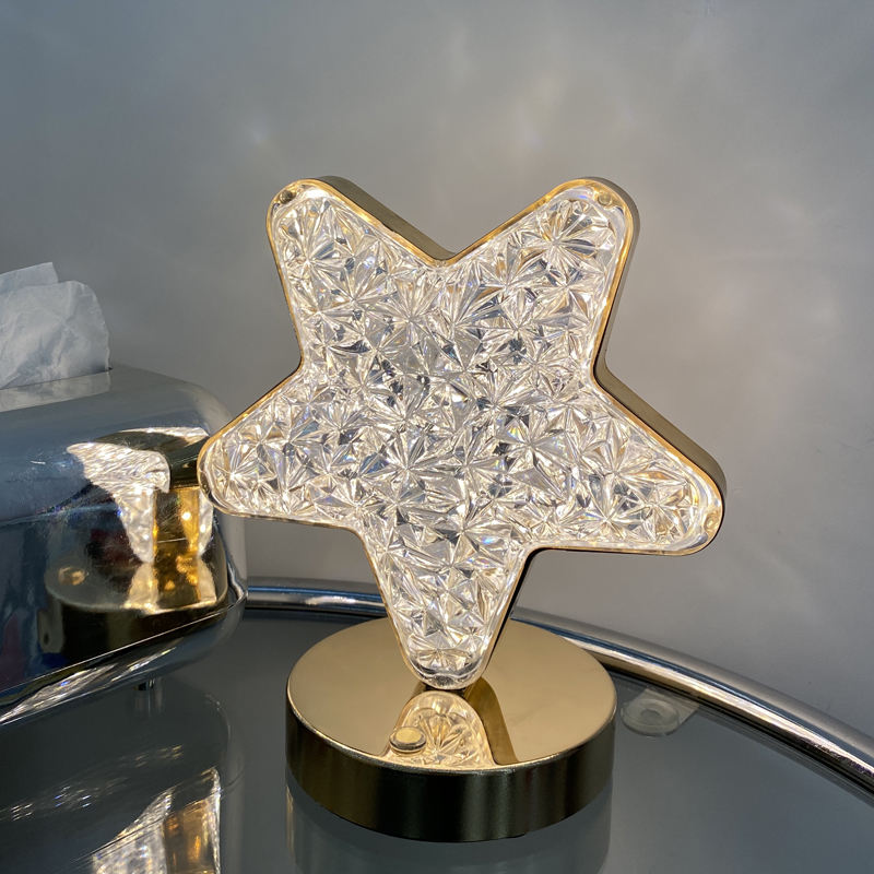 Crystal LED Bedside Lamp - Touch Table Light