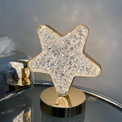 Crystal LED Bedside Lamp - Touch Table Light