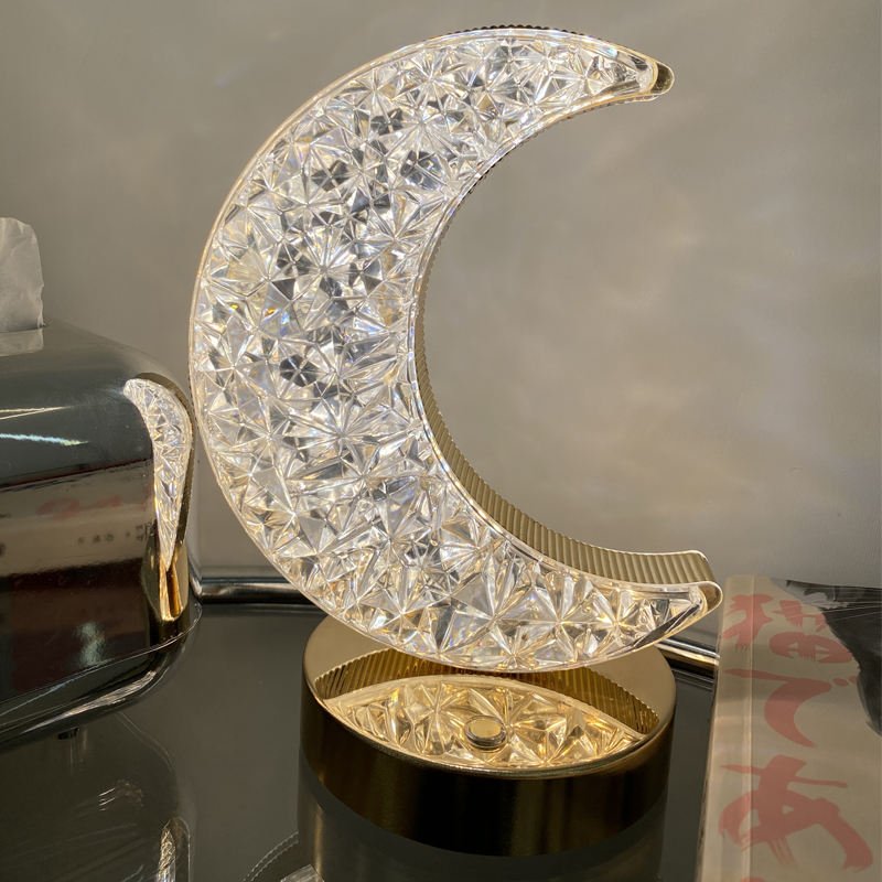 Crystal LED Bedside Lamp - Touch Table Light