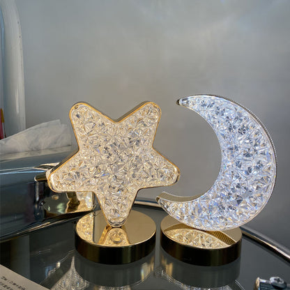 Crystal LED Bedside Lamp - Touch Table Light