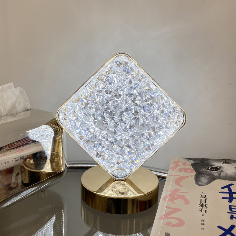 Crystal LED Bedside Lamp - Touch Table Light