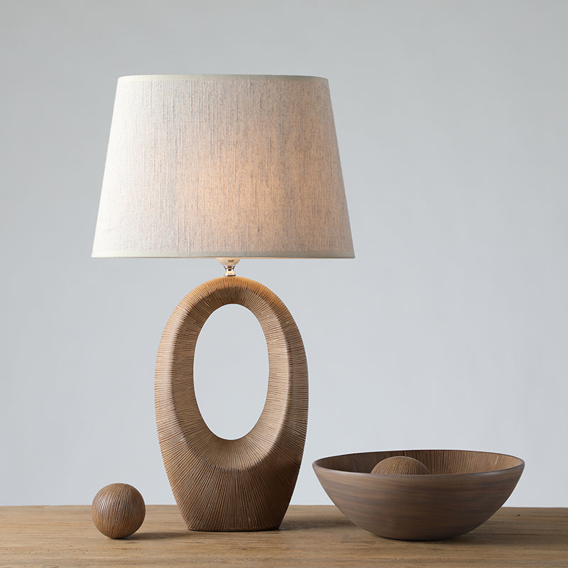 Organic Modern Oval Table Lamp