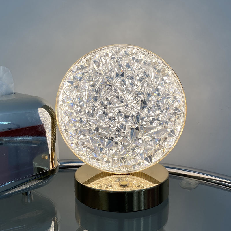 Crystal LED Bedside Lamp - Touch Table Light