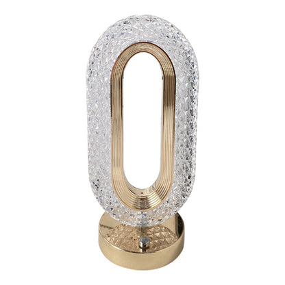 Crystal Halo Modern LED Table Lamp – Dimmable Diamond Accent Light