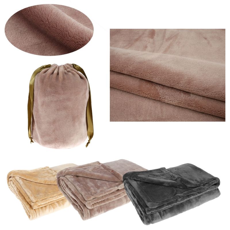 Electric Heated Blanket Cordless Rechargeable Battery-Powered Soft Fleece Throw