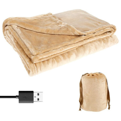 Electric Heated Blanket Cordless Rechargeable Battery-Powered Soft Fleece Throw