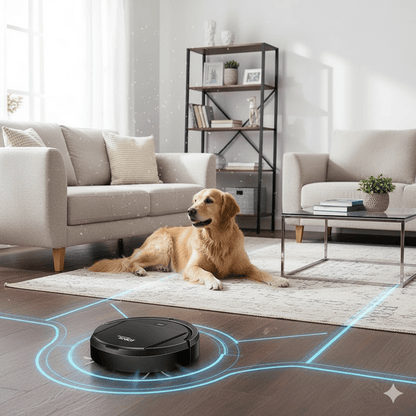 Robot Vacuum Cleaner With Ultra-Quiet Operation And HEPA Filtration